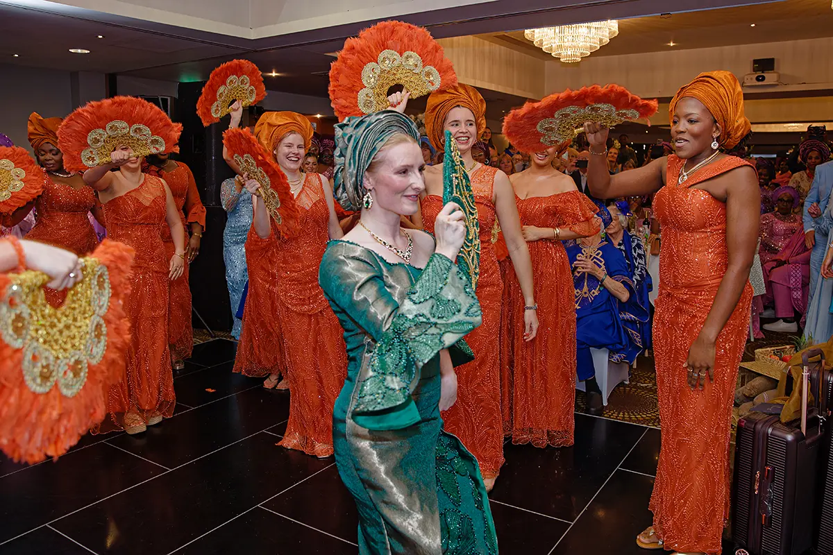 Ghanaian wedding couple portrait in London photographed by Dare Photography