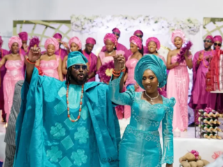 Nigerian Wedding Photographer in London – Dare Photography Nigerian wedding photographer in London capturing an elegant bride and groom portrait